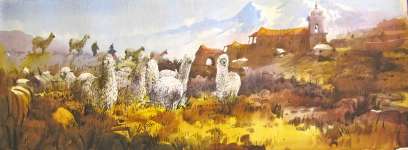 Hand Painted Art from Peru